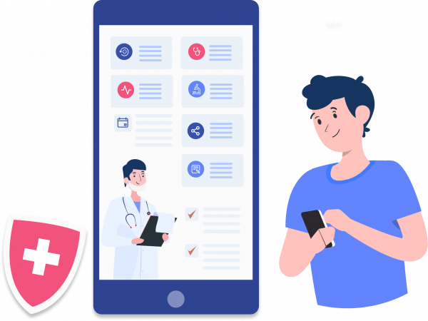 Patient utilisant Yes RDV sur son téléphone